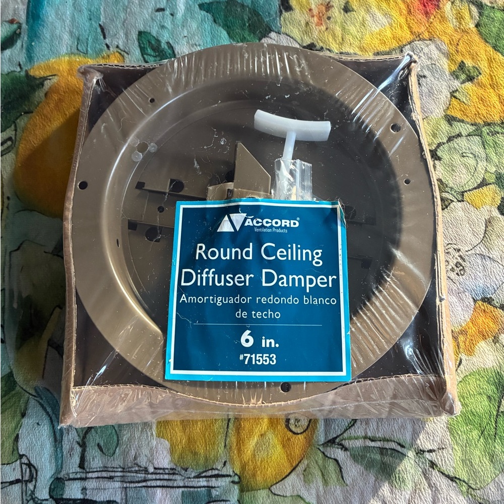 Round Ceiling Diffuser Damper - Brown